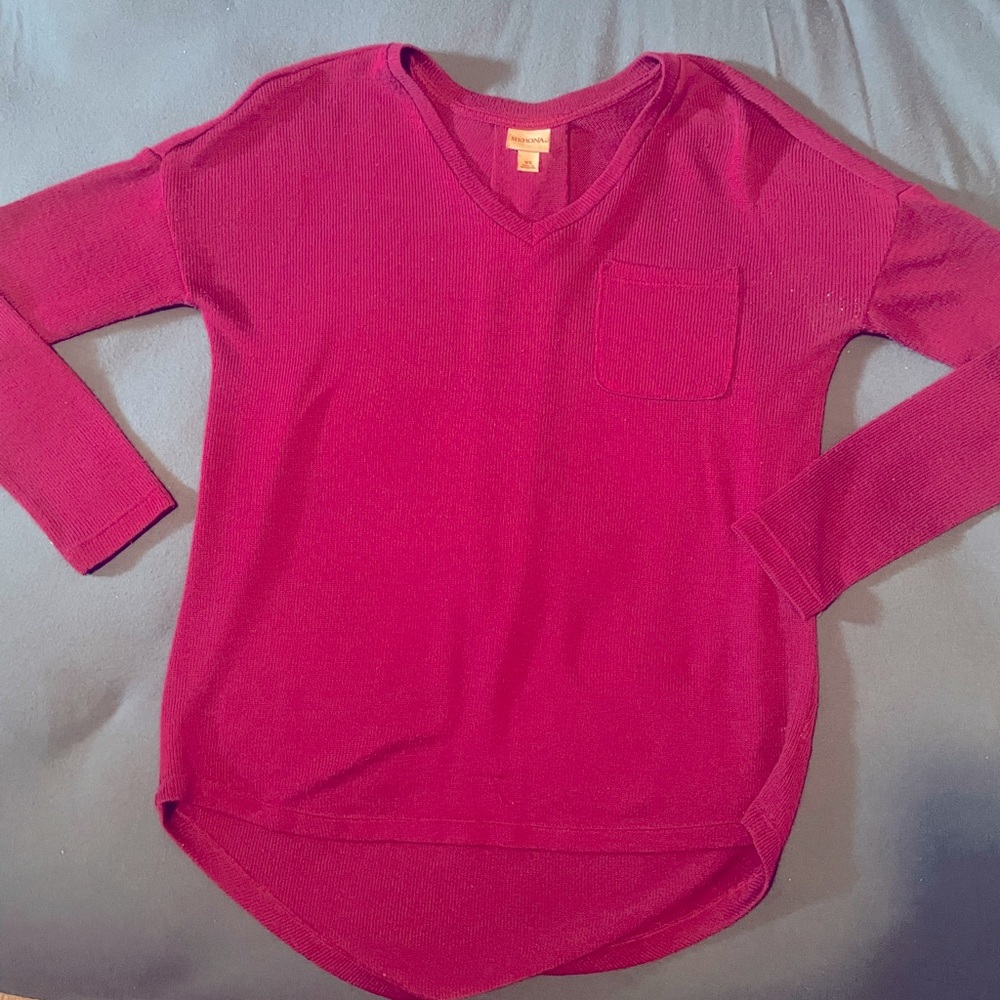 Full arm burgundy sweater. XS